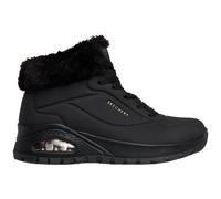 Winterboots SKECHERS "UNO RUGGED-", Damen, Gr. 37, schwarz (schwarz unifarben), Lederimitat, Schuhe Winterboots, Winterstiefelette, High-Top-Sneaker mit SkechAir Luftkissensohle (99119545-37) schwarz