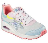 Skechers Street Girls Sneaker, Lt. Blue Synthetic/Multi Trim, 37.5 EU