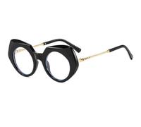 Unregelmäßige geometrische Sonnenbrille für Damen, klobiger, dicker Rahmen, modische Sonnenbrille mit Metallbügeln, UV400-Schutz, auffällige Oversize-Brille für Outdoor-Aktivitäten, Reisen, Shopp