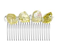 Unregelmäßiger Haarkamm mit Kristallen, handgefertigt, Schmucksteine, Brautschmuck, Hochzeit, Haarnadel, Clip, Urlaub, Party, Kopfschmuck, handgefertigter Schmuck, Stein-Haarnadel