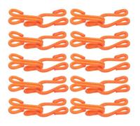 Unsichtbarer Knopf mit Haken 10 Paar Orange 37mm für Kleidung