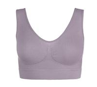 UnsichtBra Bustier Damen BH ohne Bügel | Seamless Soft Bra Bralette | Wohlfühl Bustiers Top | Schlaf BH, Still BH & Sport BH für Yoga | Mikrofaser, Atmungsaktiv, Bequem (wellbra_sngl)(XXL, PasLil)