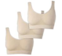 UnsichtBra Bustier Damen BH ohne Bügel | Seamless Soft Bra Bralette | Wohlfühl Bustiers Top | Schlaf BH, Still BH & Sport BH für Yoga | Mikrofaser, Atmungsaktiv, Bequem(wellbra_HHH)(XXL)