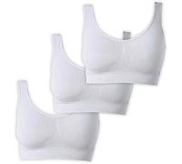 UnsichtBra Bustier Damen BH ohne Bügel | Seamless Soft Bra Bralette | Wohlfühl Bustiers Top | Schlaf BH, Still BH & Sport BH für Yoga | Mikrofaser, Atmungsaktiv, Bequem (wellbra_www)(L)