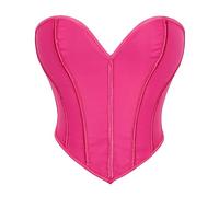 Unterbrust Corsage Damen Push-Up Korsett Über Der Brust Korsett Korsagen & Bustiers Für Damen Korsett Weiß Halloween Taillenmieder Black Friday Angebote 2024 Mit Riemen Blaues Korsett（3-Hot Pink，L）