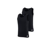 adidas Herren Unterhemden, 2er Pack - Tank Top, Active Flex Cotton, ärmellos, einfarbig Schwarz 2XL
