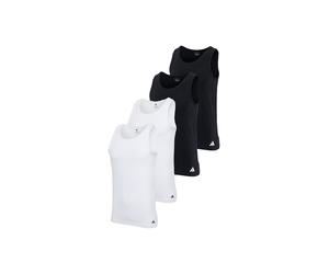 Unterhemd ADIDAS ORIGINALS "Unterhemd Tank Top Active Flex Cotton 4PK 4er Pack", Herren, Gr. XXL, N-Gr, bunt (schwarz, weiß), Obermaterial: 95% Baumwolle CO. 5% Elasthan EL., Unterhemden Unterhemd (88