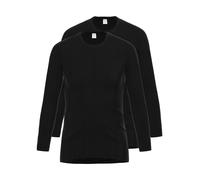 Unterhemd AMMANN "2er Pack Shirt 1/1 Arm Day Classic", Herren, Gr. 8, N-Gr, grau (anthrazit), Obermaterial: 75% Baumwolle CO. 25% Polyester PES., Unterhemden Unterhemd (85578868-8) anthrazit