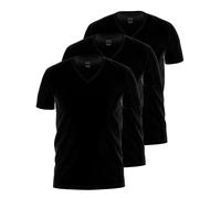 Unterhemd AMMANN "3er Pack Shirt 1/2 Arm Day Modern / Close to you", Herren, Gr. 5, N-Gr, schwarz, Single-Jersey, Obermaterial: 93% Baumwolle CO. 7% Elasthan EL., V-Ausschnitt, Unterhemden Unterhemd (