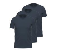 Unterhemd AMMANN "3er Pack Shirt 1/2 Arm Day Modern / Close to you", Herren, Gr. 6, N-Gr, blau (nightblau), Obermaterial: 93% Baumwolle CO. 7% Elasthan EL., Unterhemden Unterhemd (85463966-6) nightbla