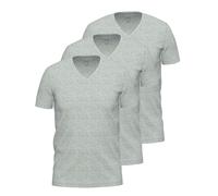 Unterhemd AMMANN "3er Pack Shirt 1/2 Arm Day Modern / Close to you", Herren, Gr. 6, N-Gr, grau (cloud melange), Obermaterial: 93% Baumwolle CO. 7% Elasthan EL., Unterhemden Unterhemd (67126211-6) clou