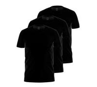 Unterhemd AMMANN "3er Pack Shirt 1/2 Arm Day Modern / Close to you", Herren, Gr. 6, N-Gr, schwarz, Obermaterial: 93% Baumwolle CO. 7% Elasthan EL., Unterhemden Unterhemd (79683753-6) schwarz