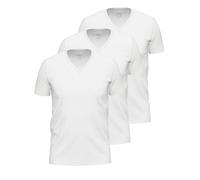 Unterhemd AMMANN "3er Pack Shirt 1/2 Arm Day Modern / Close to you", Herren, Gr. 7, N-Gr, weiß, Single-Jersey, Obermaterial: 93% Baumwolle CO. 7% Elasthan EL., V-Ausschnitt, Unterhemden Unterhemd (198