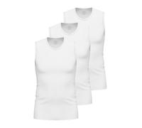 Unterhemd AMMANN "3er Pack Tank Top Day Modern / Close to you", Herren, Gr. 6, N-Gr, weiß, Obermaterial: 93% Baumwolle CO. 7% Elasthan EL., Unterhemden Unterhemd (30801131-6) weiß
