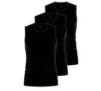 Unterhemd AMMANN "3er Pack Tank Top Day Modern / Close to you", Herren, Gr. 7, N-Gr, schwarz, Obermaterial: 93% Baumwolle CO. 7% Elasthan EL., Unterhemden Unterhemd (45140451-7) schwarz