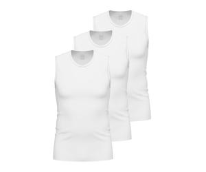 Unterhemd AMMANN "3er Pack Tank Top Day Modern / Close to you", Herren, Gr. 7, N-Gr, weiß, Obermaterial: 93% Baumwolle CO. 7% Elasthan EL., Unterhemden Unterhemd (30801131-7) weiß