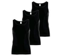 Unterhemd AMMANN "3er Pack Unterhemd Day Classic / Feinripp Premium", Herren, Gr. 8, N-Gr, schwarz, Obermaterial: 100% Baumwolle CO., Unterhemden Unterhemd (89401219-8) schwarz
