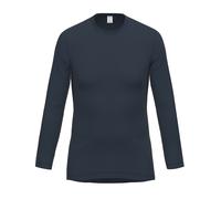 Unterhemd AMMANN "langarm Shirt Function / Dunova", Herren, Gr. L, N-Gr, blau (dunkelblau), Obermaterial: 70% Polyester PES. 30% Baumwolle CO., Unterhemden Unterhemd (76689846-L) dunkelblau