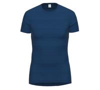 Unterhemd AMMANN "T-Shirt Day Classic / Jeans Feinripp", Herren, Gr. 14, N-Gr, blau (dunkelblau), Obermaterial: 75% Baumwolle CO. 25% Polyester PES., Unterhemden Unterhemd (19653304-14) dunkelblau