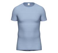 Unterhemd AMMANN "T-Shirt Day Classic / Jeans Feinripp", Herren, Gr. 7, N-Gr, blau (hellblau), Obermaterial: 75% Baumwolle CO. 25% Polyester PES., Unterhemden Unterhemd (73733601-7) hellblau