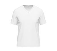 Unterhemd AMMANN "T-Shirt V-Ausschnitt Day Modern / Cotton & More", Herren, Gr. 5, N-Gr, weiß, Obermaterial: 57% Modal CMD. 35% Baumwolle CO. 8% Elasthan EL., Unterhemden Unterhemd (91421122-5) weiß