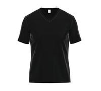 Unterhemd AMMANN "T-Shirt V-Ausschnitt Day Modern / Cotton & More", Herren, Gr. 7, N-Gr, schwarz, Obermaterial: 57% Modal CMD. 35% Baumwolle CO. 8% Elasthan EL., Unterhemden Unterhemd (20132212-7) sch