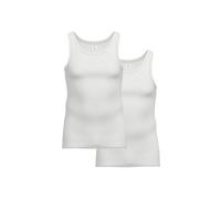 Unterhemd AMMANN "Unterhemd Doppelripp Unterhemden 2er Pack 2er Pack", Herren, Gr. M, N-Gr, weiß, Obermaterial: 100% Baumwolle CO., Unterhemden Unterhemd (18622328-M) weiß