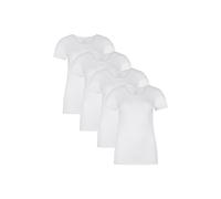 Unterhemd BAMBOO BASICS "T-Shirt KATE 4er Pack", Damen, Gr. S, N-Gr, weiß, Obermaterial: 68% Viskose CV. 28% Baumwolle CO. 4% Elasthan EL., Unterhemden Unterhemd (49906616-S) weiß