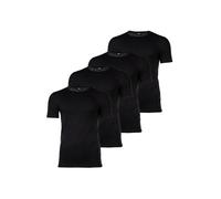 Unterhemd BOSS "Unterhemd TShirtRN 2P Modern 4er Pack", Herren, Gr. XL, N-Gr, schwarz, Obermaterial: 95% Baumwolle CO. 5% Elasthan EL., Unterhemden Unterhemd (30971222-XL) schwarz