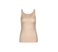 Unterhemd CALIDA "Unterhemd Natural Comfort 1er Pack", Damen, Gr. 44-46, N-Gr, beige (nude), Obermaterial: 92% Baumwolle CO. 8% Elasthan EL., Unterhemden Unterhemd (56459135-M) nude