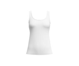 Unterhemd CALIDA "Unterhemd Top ohne Arm Essential Cotton 1er Pack", Damen, Gr. 40-42, N-Gr, weiß, Obermaterial: 95% Baumwolle CO. 5% Elasthan EL., Unterhemden Unterhemd (77647118-S) weiß