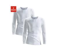 Unterhemd CLIPPER, Herren, Gr. 8, 2 Stk., N-Gr, weiß, Doppelripp, Obermaterial: 100% Baumwolle, unifarben, körpernah, Rundhals, Unterhemden Unterhemd, schlichtes Basic, Unterziehshirt - in Doppelripp,