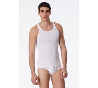 Schiesser Tanktop Herren Baumwolle weiß, 4 (S)