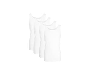 Unterhemd GÖTZBURG "Unterhemd 4er Pack", Herren, Gr. 3XL, N-Gr, weiß, Obermaterial: 100% Baumwolle CO., Unterhemden Unterhemd (98435756-XXXL) weiß