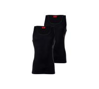 Unterhemd HUGO "Unterhemd 2er Pack", Herren, Gr. L, N-Gr, schwarz, Obermaterial: 93% Baumwolle CO. 7% Elasthan EL., Unterhemden Unterhemd (24688034-L) schwarz