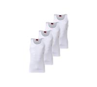 Unterhemd HUGO "Unterhemd 4er Pack", Herren, Gr. XL, N-Gr, weiß, Obermaterial: 93% Baumwolle CO. 7% Elasthan EL., Unterhemden Unterhemd (82598021-XL) weiß