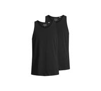 Unterhemd JACK & JONES "Unterhemd JACBASIC TANKTOP 2PK 2er Pack", Herren, Gr. XL, N-Gr, schwarz, Obermaterial: 100% Baumwolle CO., Unterhemden Unterhemd (27781700-XL) schwarz
