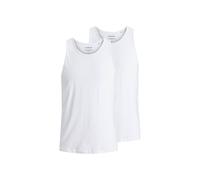 Unterhemd JACK & JONES "Unterhemd JACBASIC TANKTOP 2PK 2er Pack", Herren, Gr. XL, N-Gr, weiß, Obermaterial: 100% Baumwolle CO., Unterhemden Unterhemd (66335345-XL) weiß
