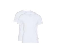 T-Shirt mit V-Ausschnitt im 2er-Pack M men Weiss