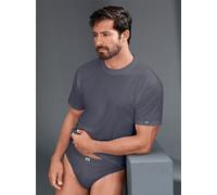 Unterhemd KUMPF, Herren, Gr. 7, 2 Stk., Normalgrößen, rot (mittelgrau, weinrot), 100% Baumwolle, Unterhemden Unterhemd (378884-7) mittelgrau, weinrot