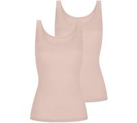 Unterhemd MEY "Superfine Organic", Damen, Gr. 44, N-Gr, beige (baily), Single Jersey, Obermaterial: 92% Baumwolle, 8% Elasthan, unifarben, körpernah, Rundhals, Unterhemden Unterhemd, breite Träger, ti