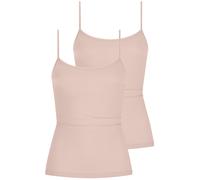 Unterhemd MEY "Superfine Organic", Damen, Gr. 46, N-Gr, beige (baily), Single Jersey, Obermaterial: 92% Baumwolle, 8% Elasthan, unifarben, figurbetont, Rundhals, Unterhemden Unterhemd, feine Träger, B