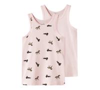 NAME IT Mädchen Ballerina Nmftank Top 2P Horse Noos, Numeric_104
