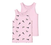 NAME IT Mädchen Ballerina Nmftank Top 2P Horse Noos, Numeric_122