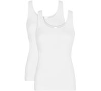 Unterhemd NINA VON C. ""Fine Cotton"", Damen, Gr. 46, N-Gr, weiß, Single Jersey, Obermaterial: 100% Baumwolle, unifarben, körpernah, tiefer Rundhals, Unterhemden Unterhemd, basic, weich, bequem, eng,