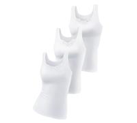 Unterhemd PETITE FLEUR, Damen, Gr. 48, N-Gr, weiß, Feinripp, Obermaterial: 100% Baumwolle, unifarben, tiefer Rundhals, Unterhemden Unterhemd, aus reiner Baumwolle, Tanktop, Unterziehshirt, Topseller (