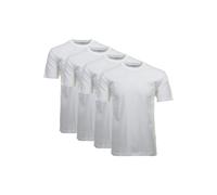 RAGMAN Herren T-Shirt 4er Pack - 1/2 Arm, Unterhemd, Rundhals S Weiß