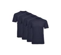 Unterhemd RAGMAN "T-Shirt 4er Pack", Herren, Gr. XL, N-Gr, blau (dunkelblau), Obermaterial: 100% Baumwolle CO., Unterhemden Unterhemd (19036760-XL) dunkelblau