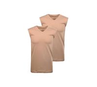Unterhemd RAGMAN "Unterhemd 2er Pack", Herren, Gr. S, N-Gr, beige, Obermaterial: 100% Baumwolle CO., Unterhemden Unterhemd (19794061-S) beige