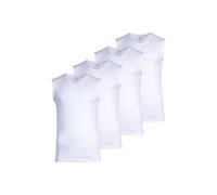 Unterhemd RAGMAN "Unterhemd 4er Pack", Herren, Gr. M, N-Gr, weiß, Obermaterial: 100% Baumwolle CO., Unterhemden Unterhemd (81168400-M) weiß